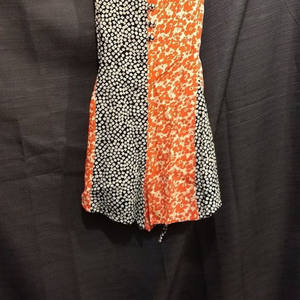 TOPSHOP Mixed Floral Romper, NWT Size 0